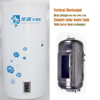 60L 80L 100L 120L jas warmtewisselaar glazuurwatervat zonne-energie waterverwarmer verticale installatie