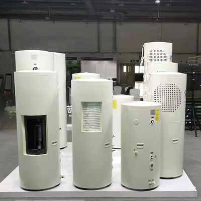 Huishoudelijke 80L capaciteit Innerlijke spoel Air Source Heat Pump Hoe water tank gemaakt van glazuur staalplaat